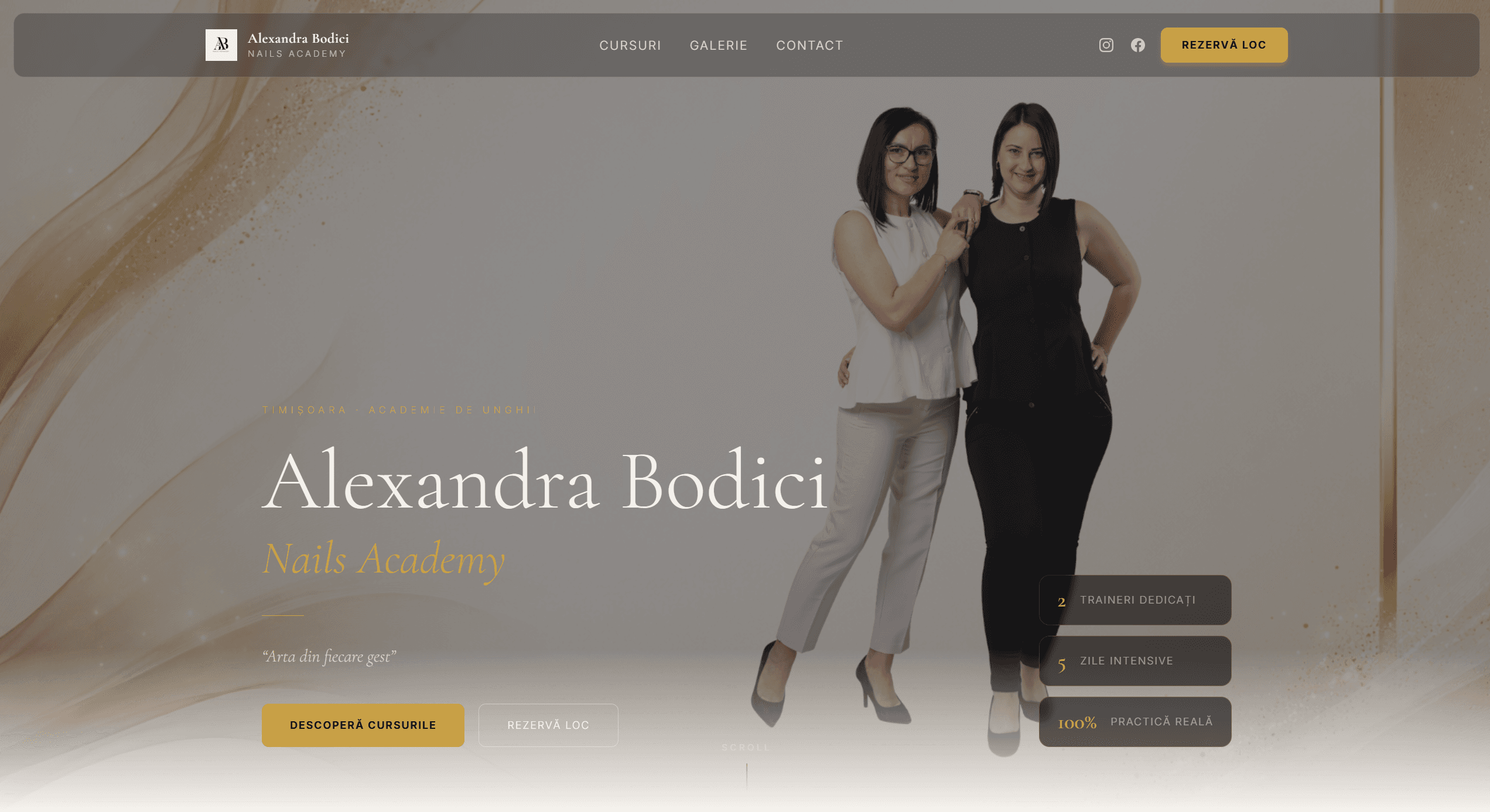 Alexandra Bodici PFA — hero screenshot