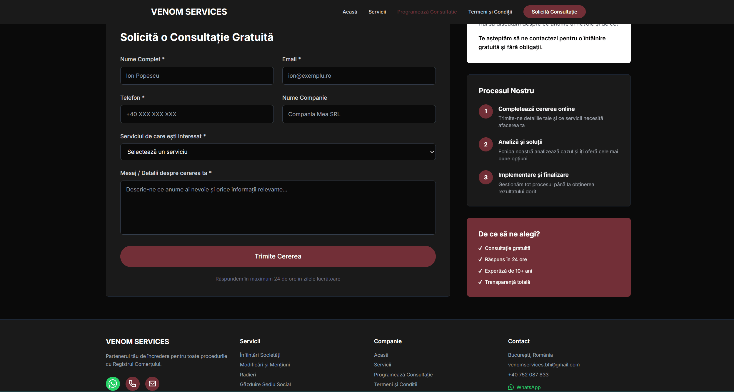 Venom Services screenshot 2