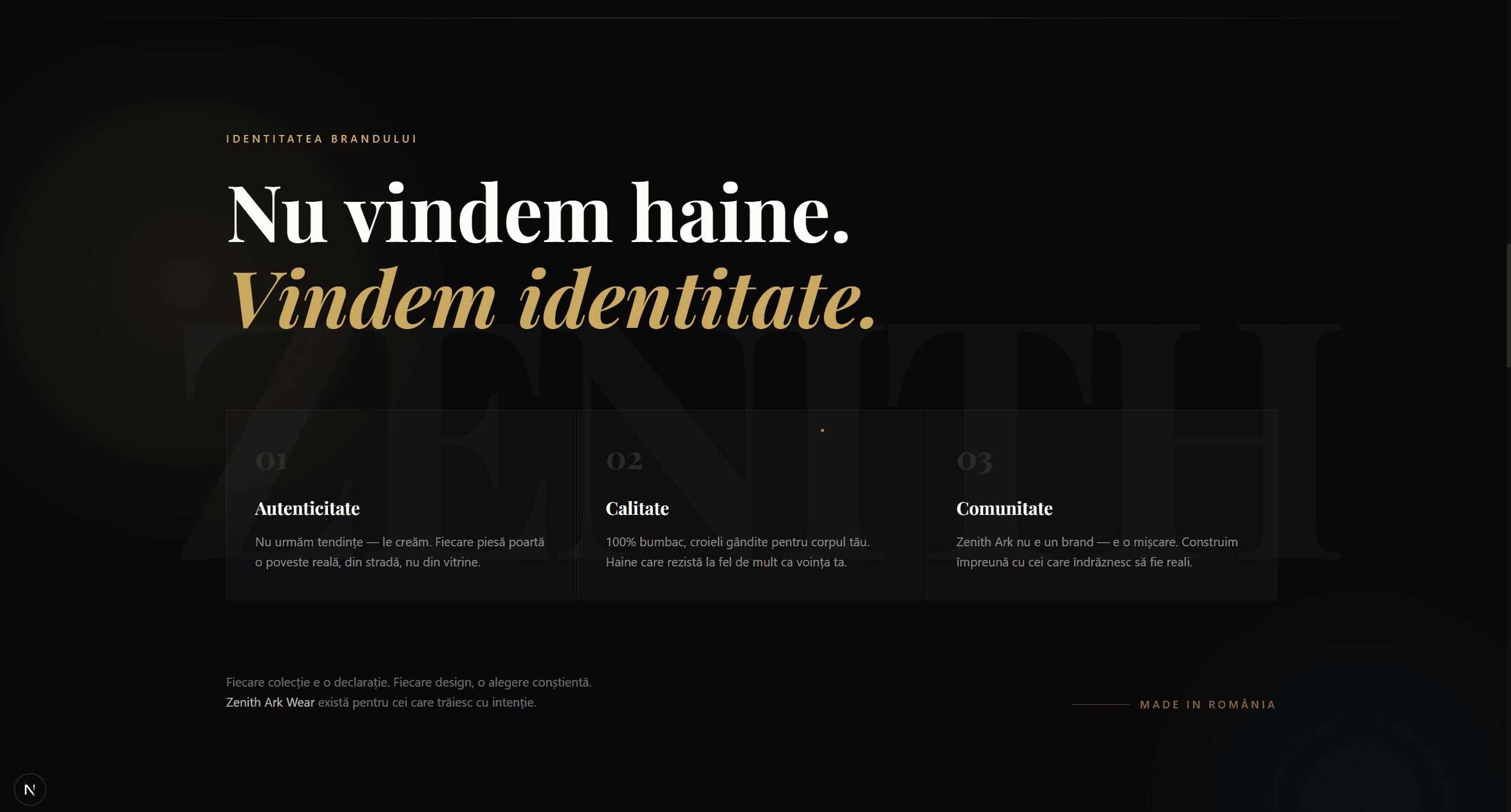 Internal Project — Fashion Brand screenshot 1